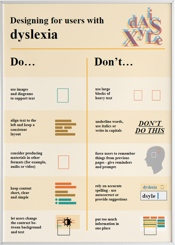 Dyslexia Home Office Poster